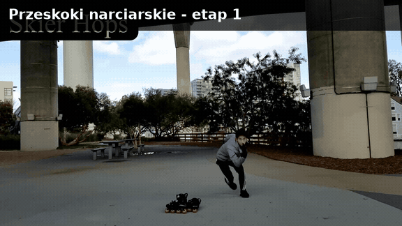 Przeskoki narciarskie, etap 1