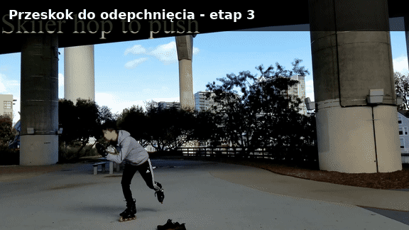 Przeskok do odepchnięcia, etap 3