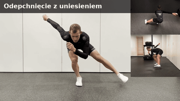 Odepchnięcie z uniesieniem