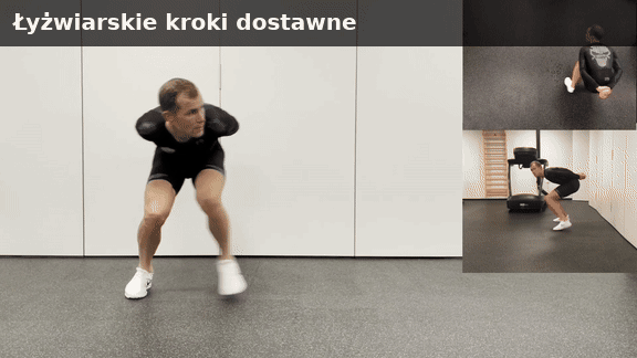 Łyżwiarskie kroki dostawne