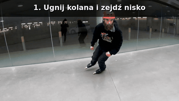 Niska pozycja na rolkach