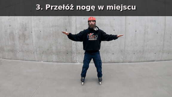 Krok krzyżny w miejscu