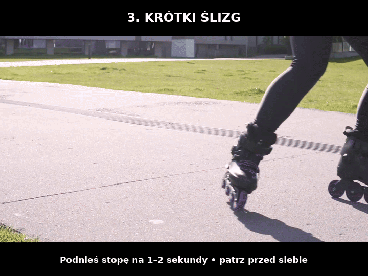 Krótki ślizg na jednej nodze