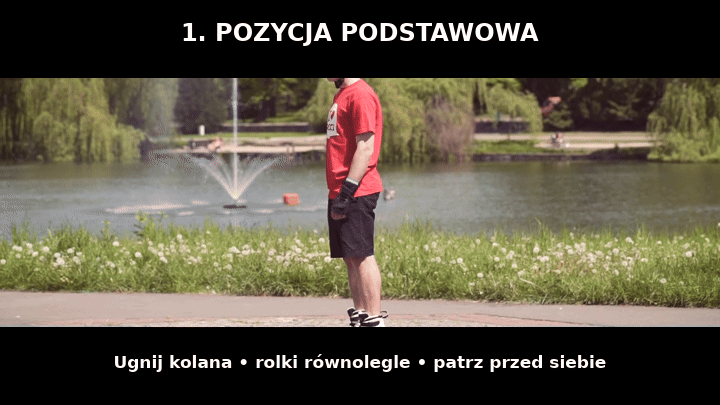 Pozycja podstawowa na rolkach