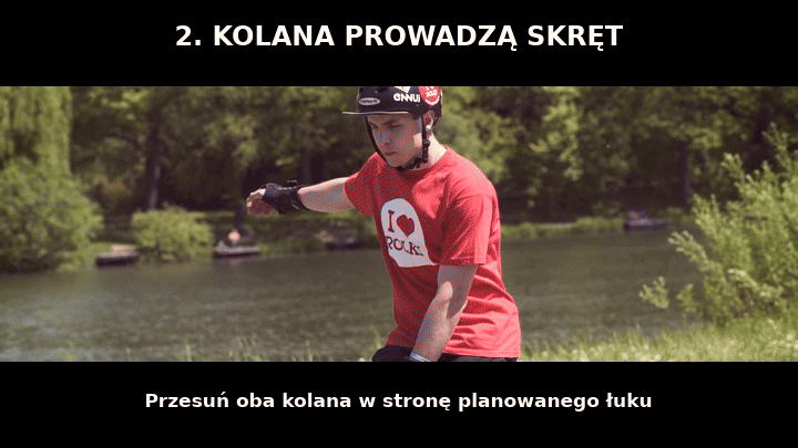 Prowadzenie skrętu kolanami