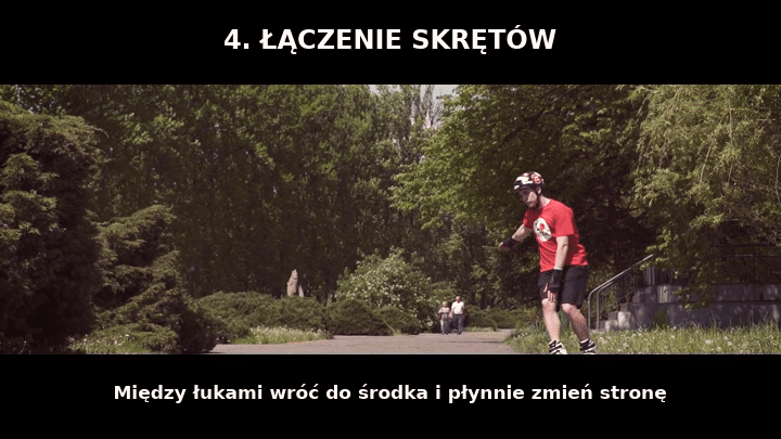 Łączenie skrętów na rolkach